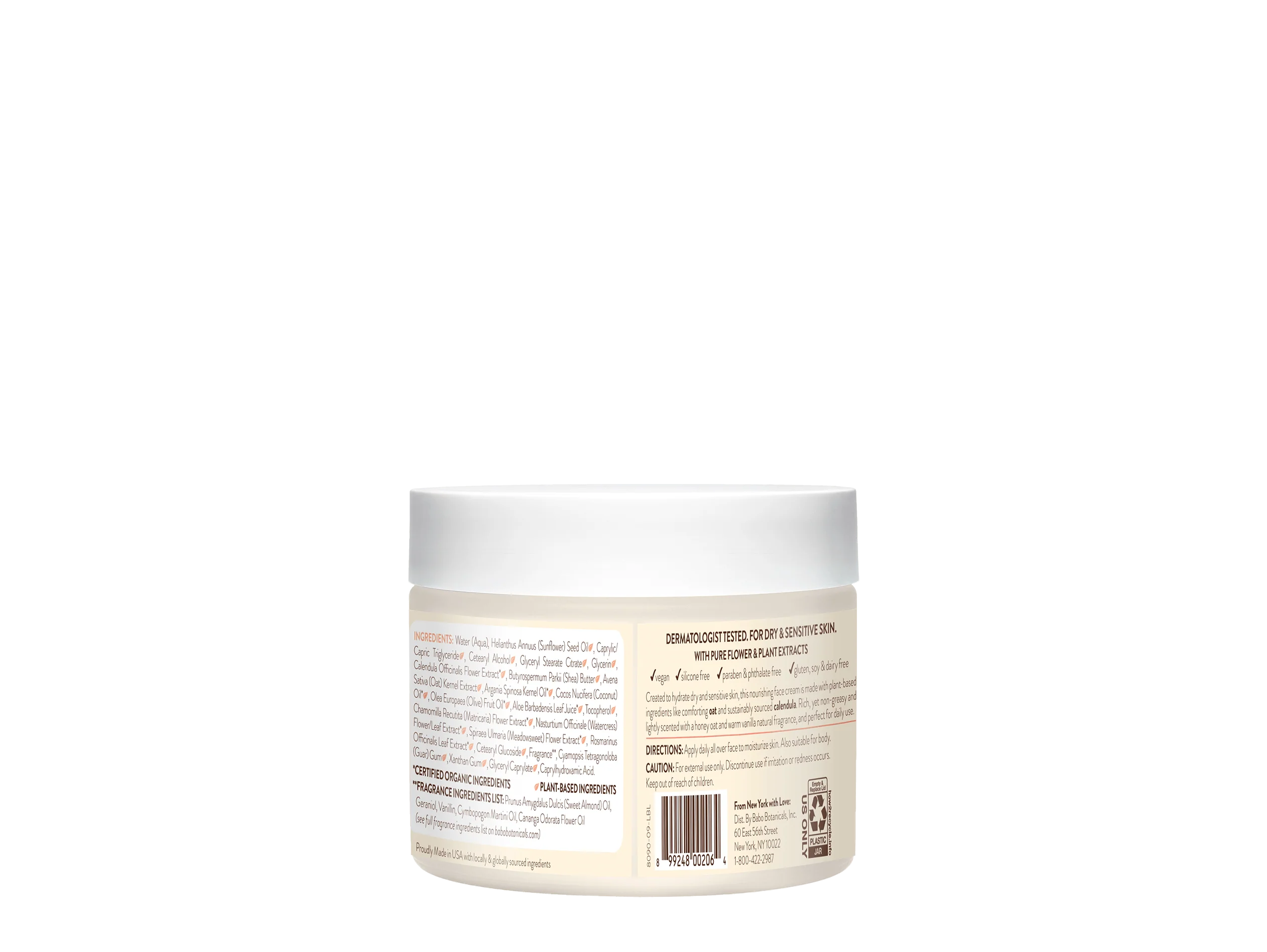 Moisturizing Oat & Calendula Miracle Face Cream - Image 3