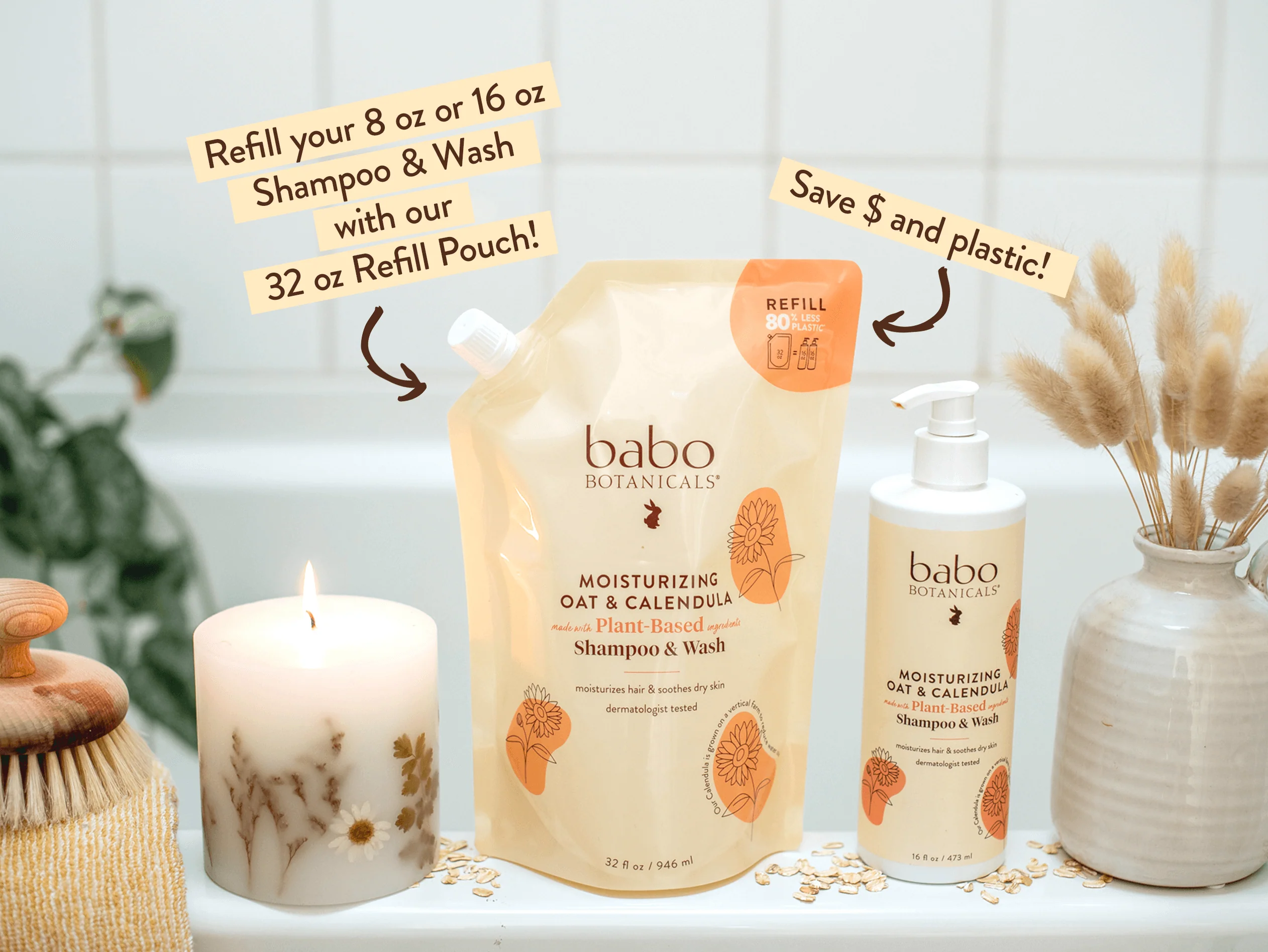 Moisturizing Shampoo & Wash Refill 32oz - Image 4