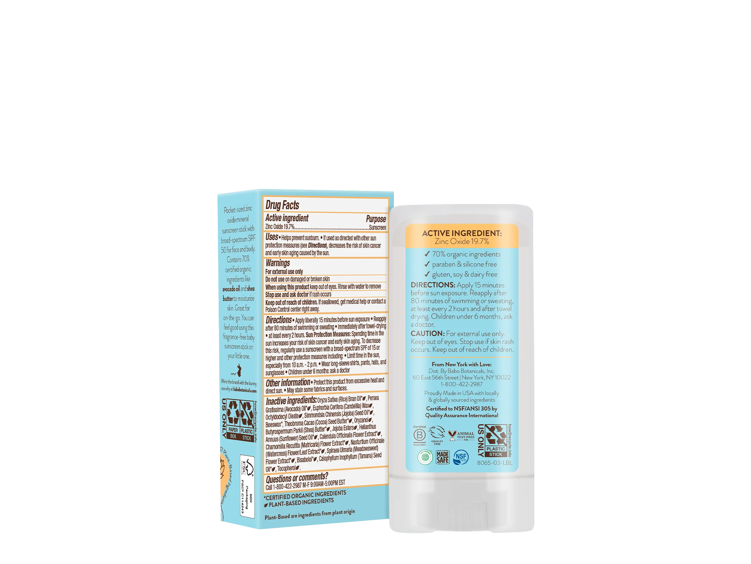 Sensitive Baby Mineral Sunscreen Stick SPF50 - Image 3