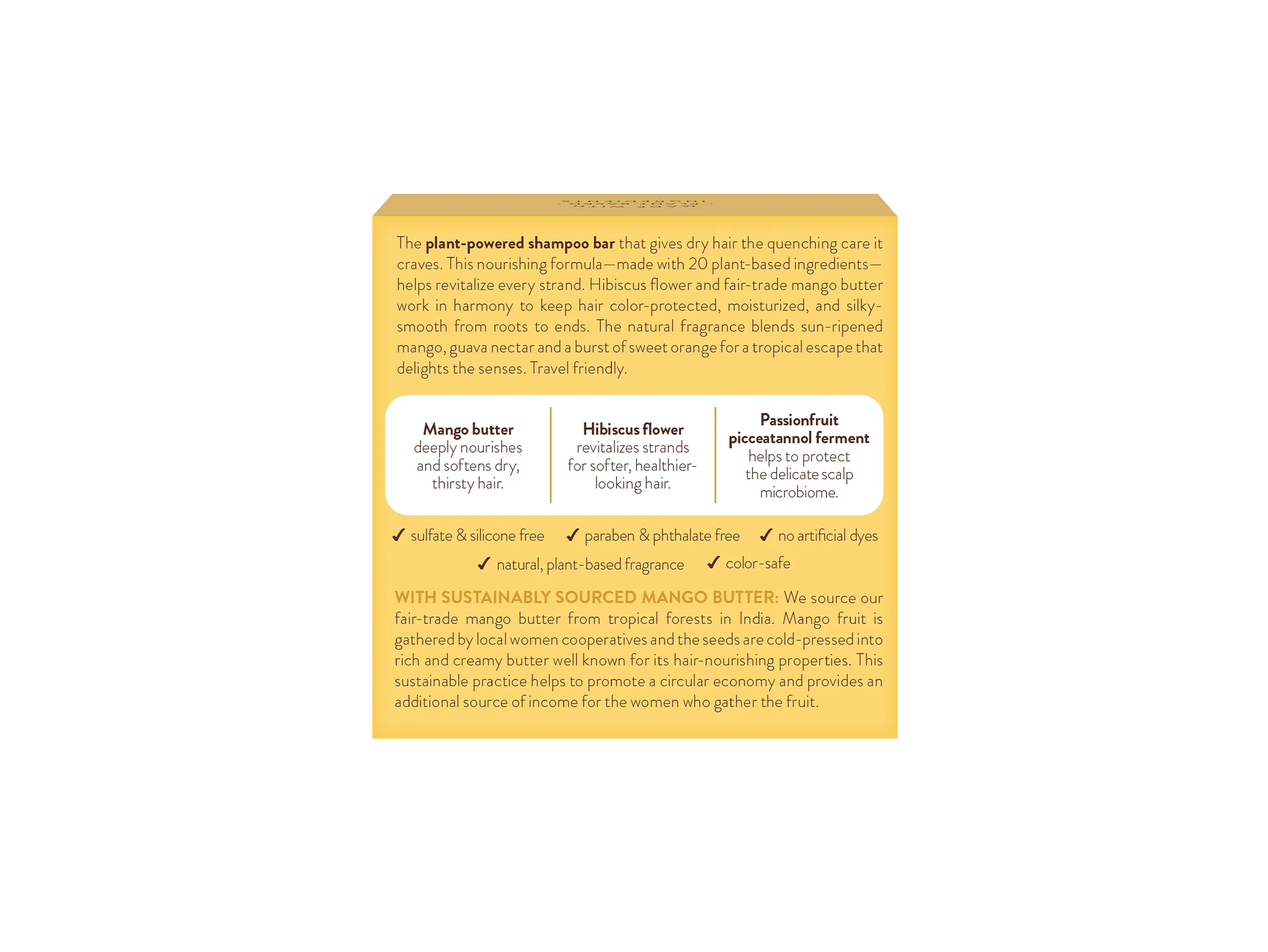 Nourishing Mango & Hibiscus Shampoo Bar - Image 6
