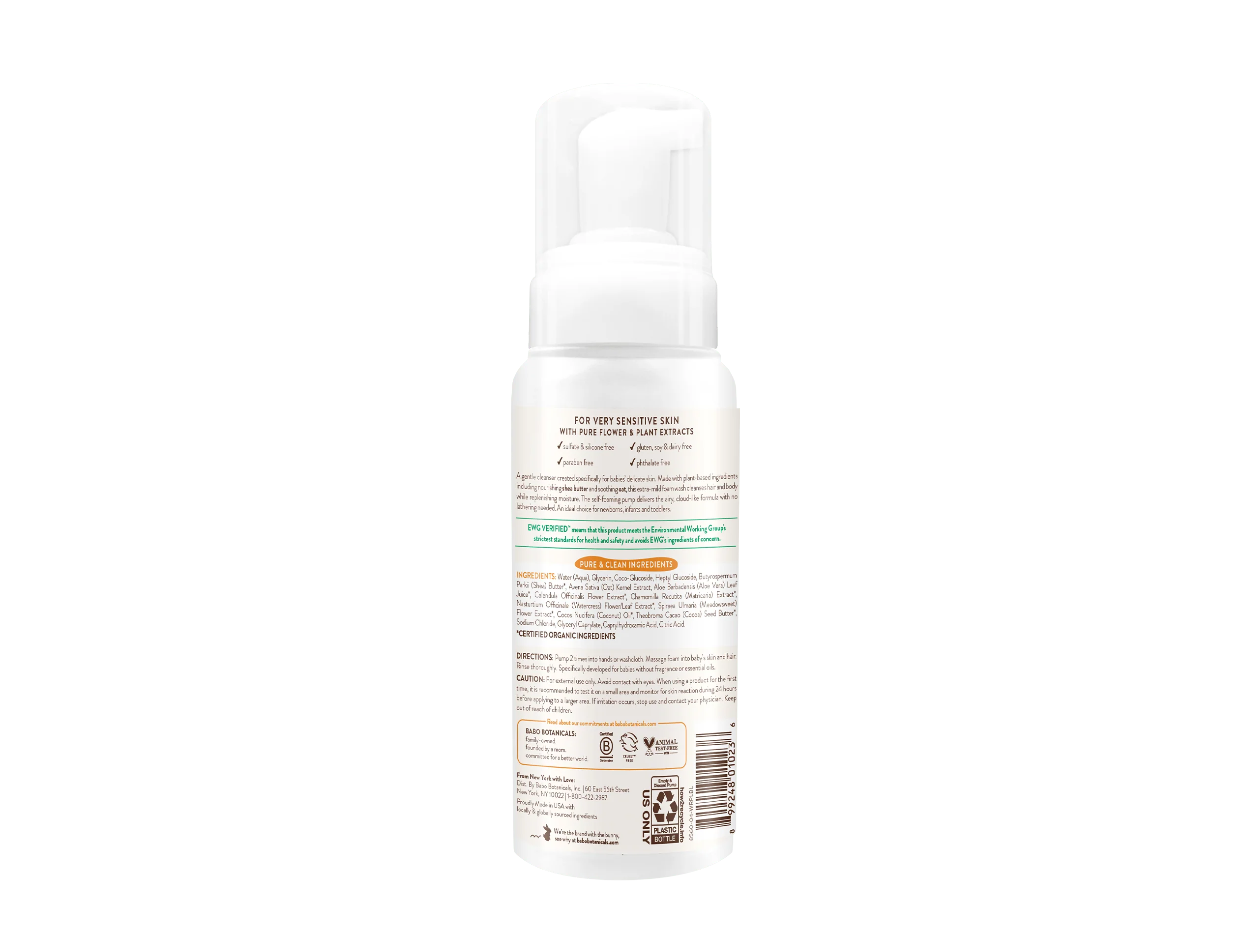 Sensitive Baby Newborn Foam Baby Wash - Image 3