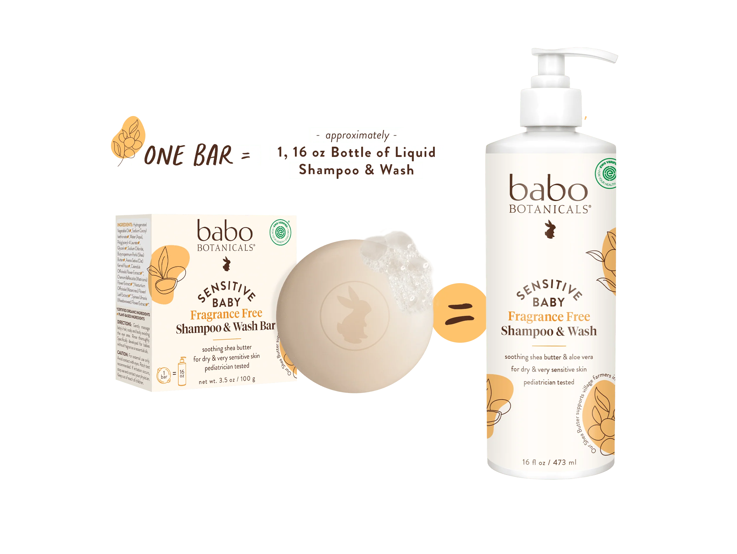 Sensitive Baby Shampoo & Wash Bar - Image 4