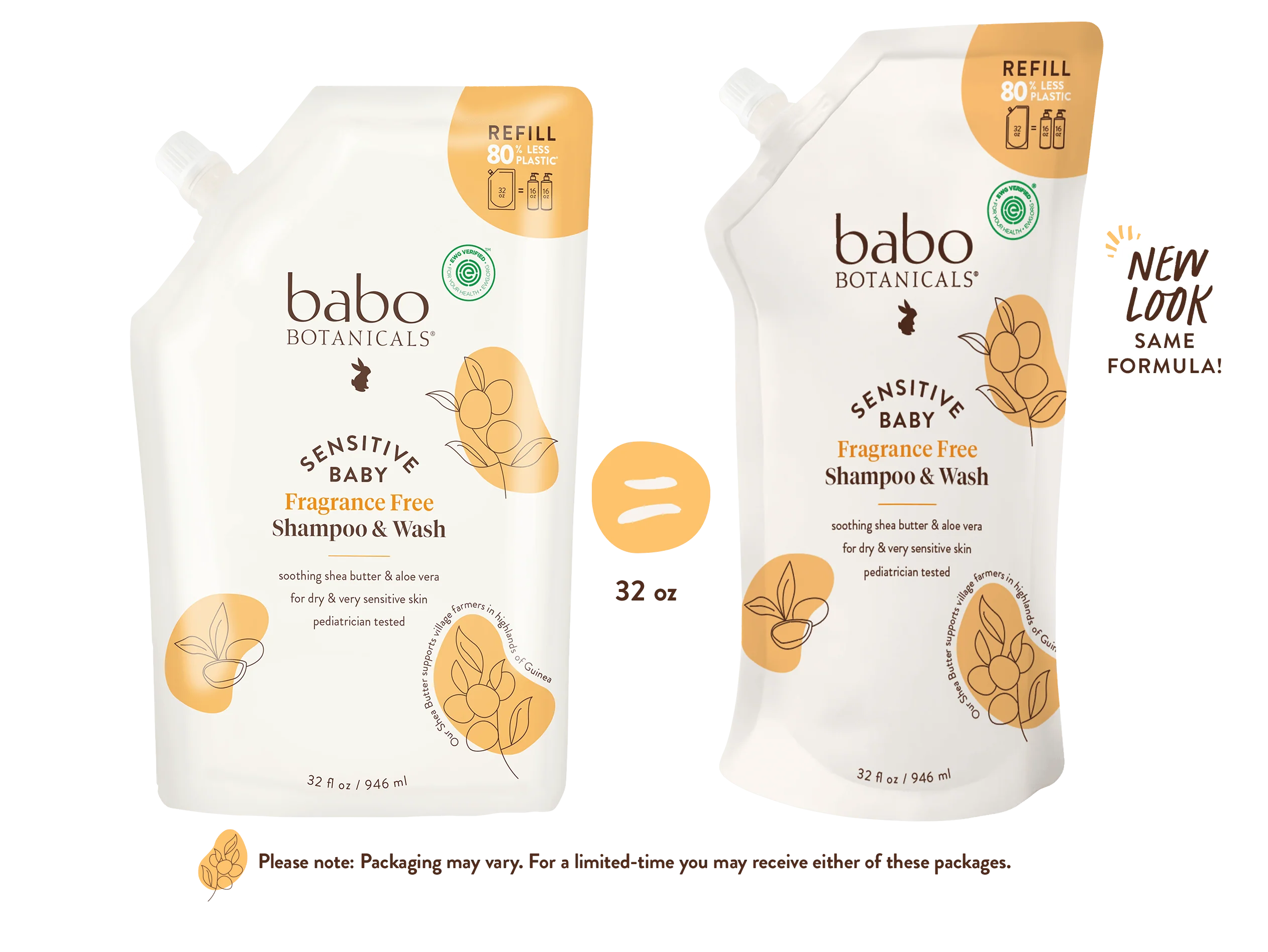 Sensitive Baby Shampoo & Wash Refill 32oz - Image 3