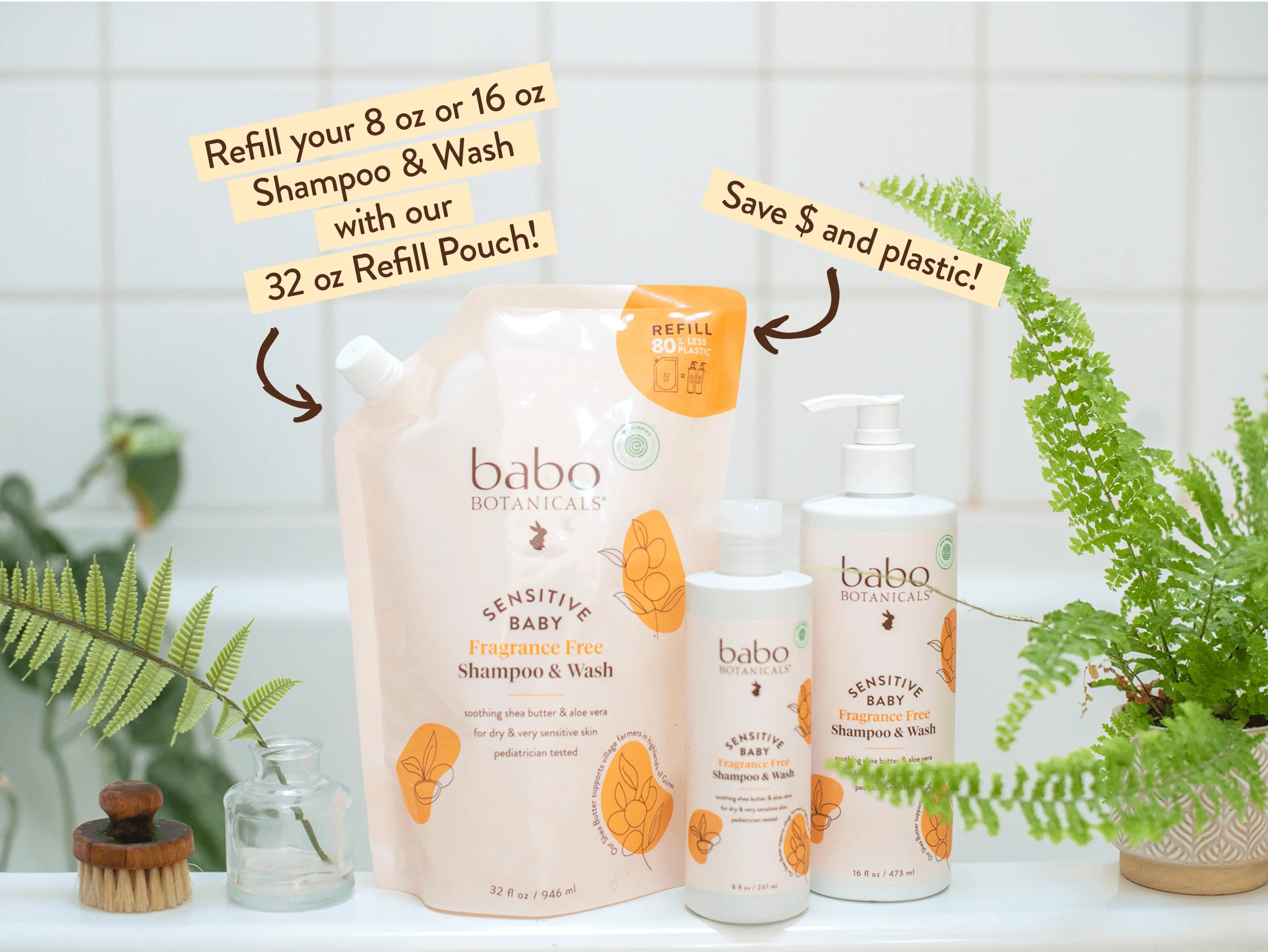 Sensitive Baby Shampoo & Wash Refill 32oz - Image 6