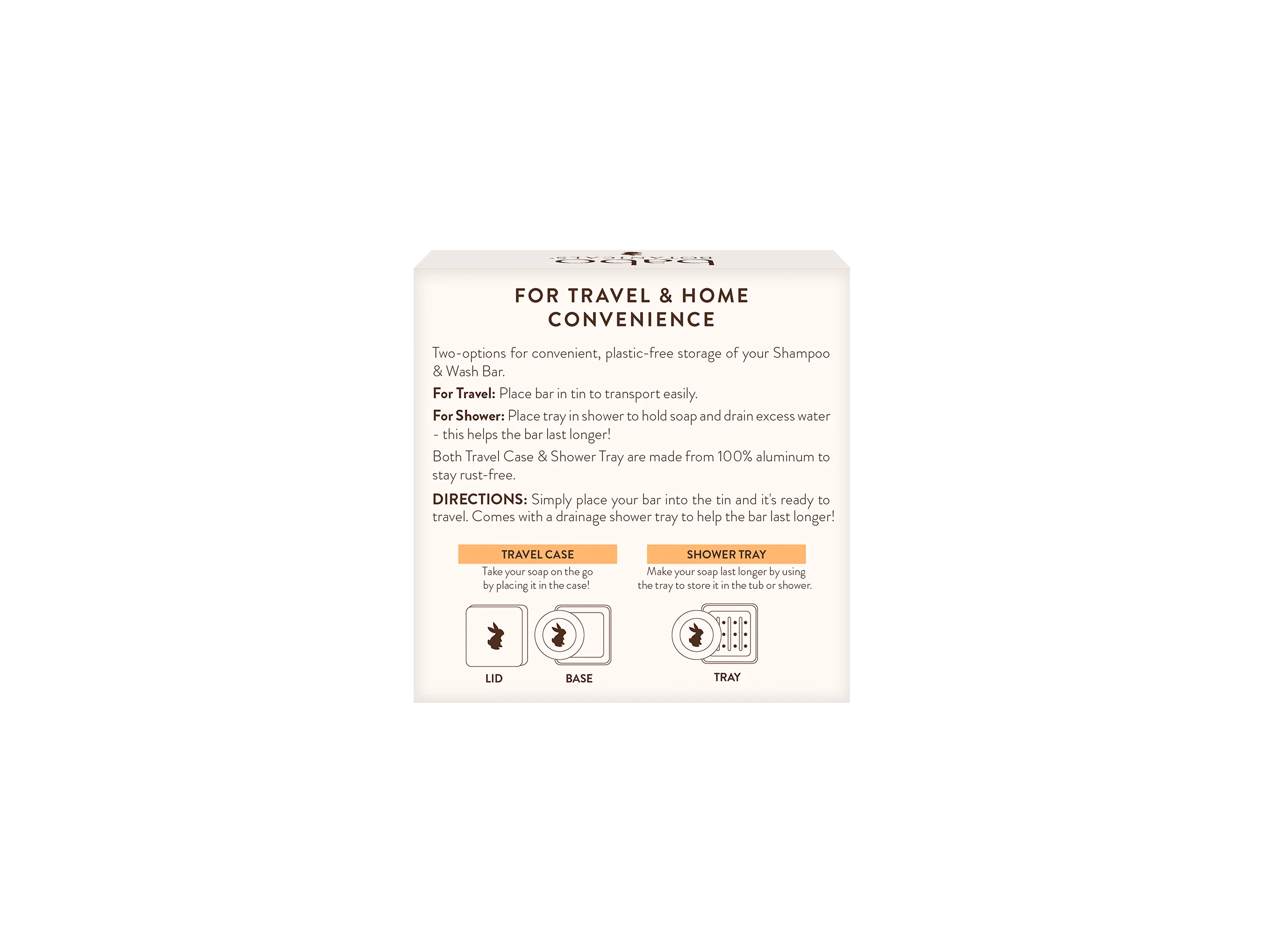 Shampoo Bar Travel Case & Shower Tray - Image 3